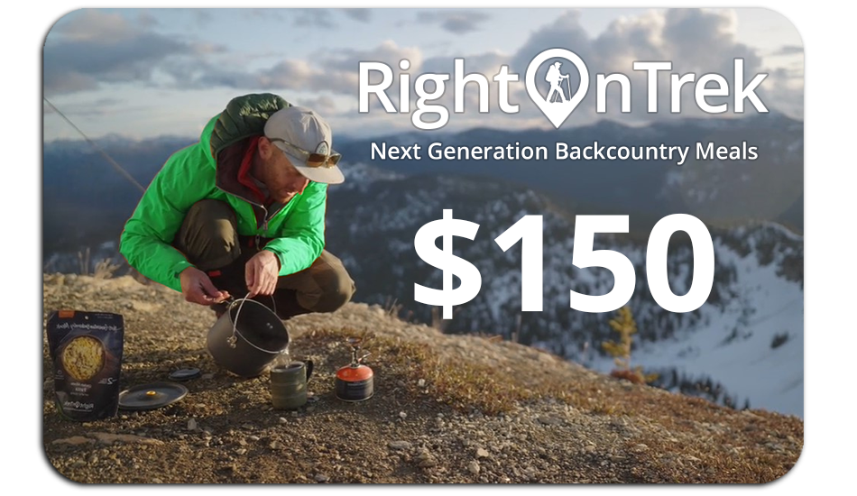 RightOnTrek $150 gift card