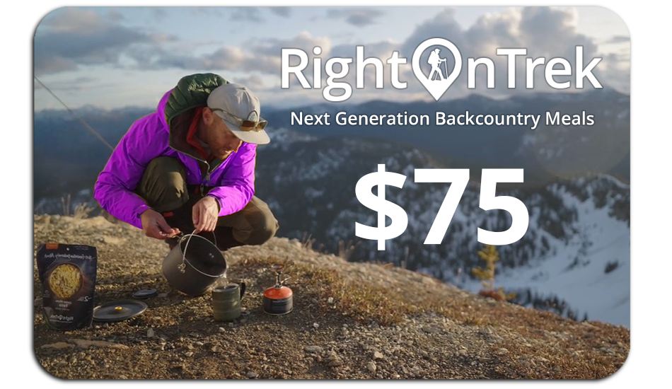 RightOnTrek $75 gift card