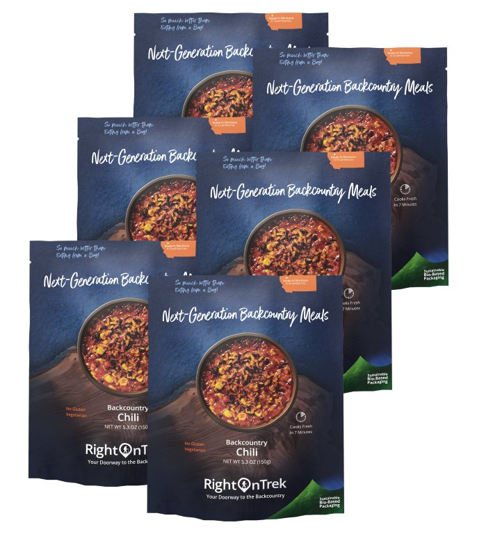 RightonTrek backcountry chili backcountry meal bundle