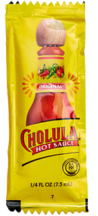 RightOnTrek cholula hot sauce packet for adding to backcountry meals
