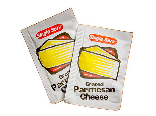 RightOnTrek parmesan cheese packet for adding to backcountry meals