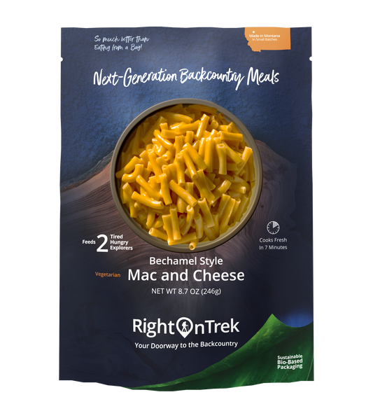 RightOnTrek bechamel style mac and cheese reserved edition feeds 2 people